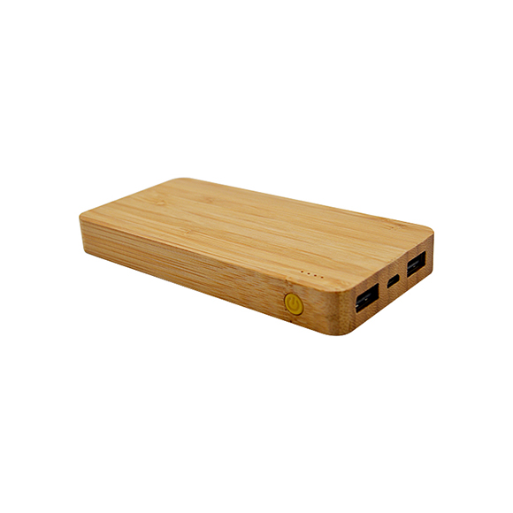 2020 newest 10000mAh 2A bamboo Power Bank LWS-8033